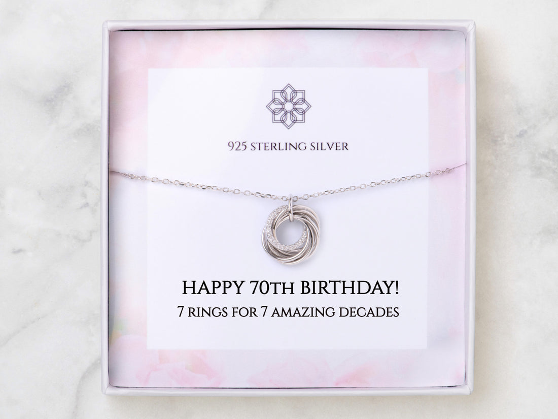 Thoughtful 70th Birthday Gift For Her : Timeless 70th Birthday Jewellery