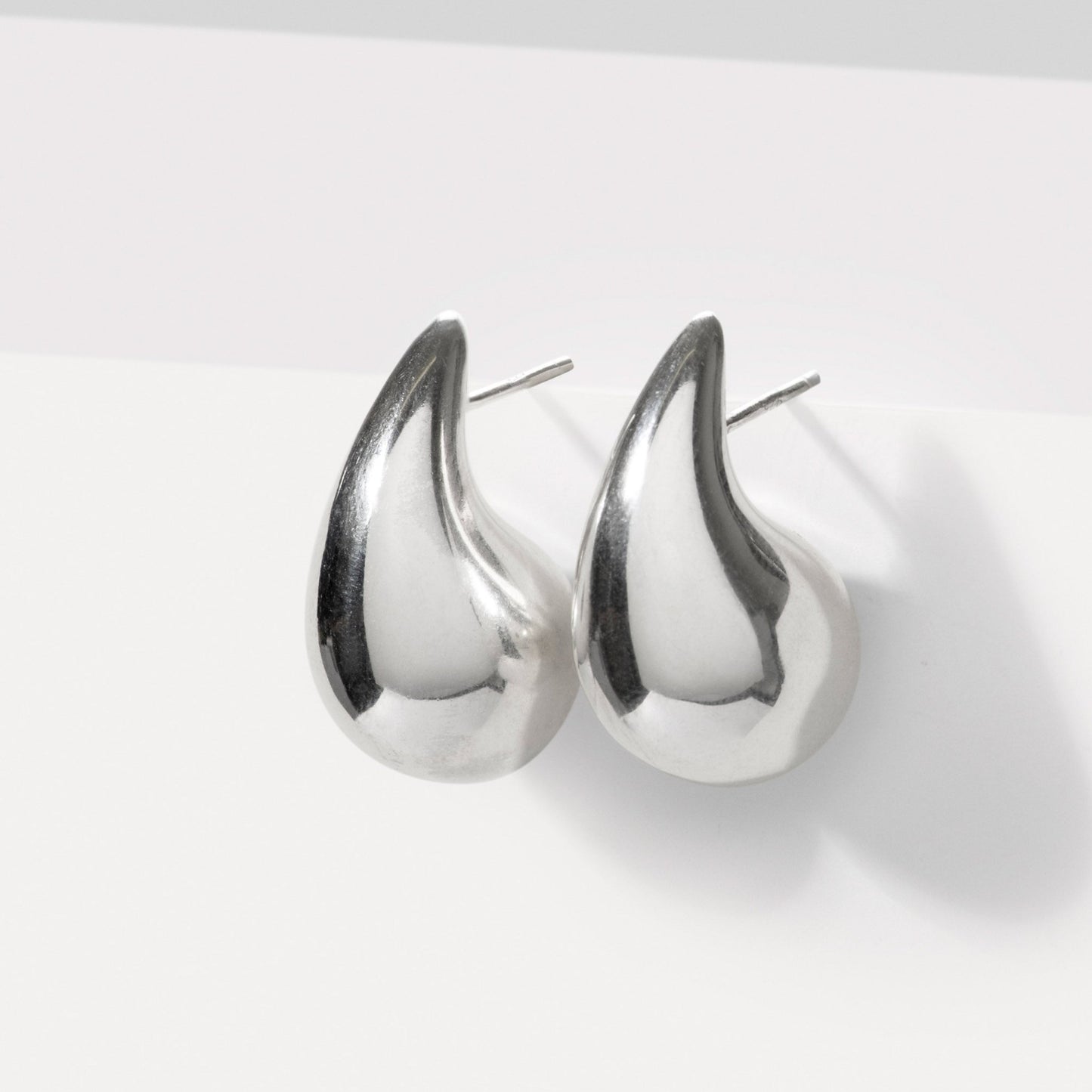 925 Sterling Silver Teardrop Statement Earrings