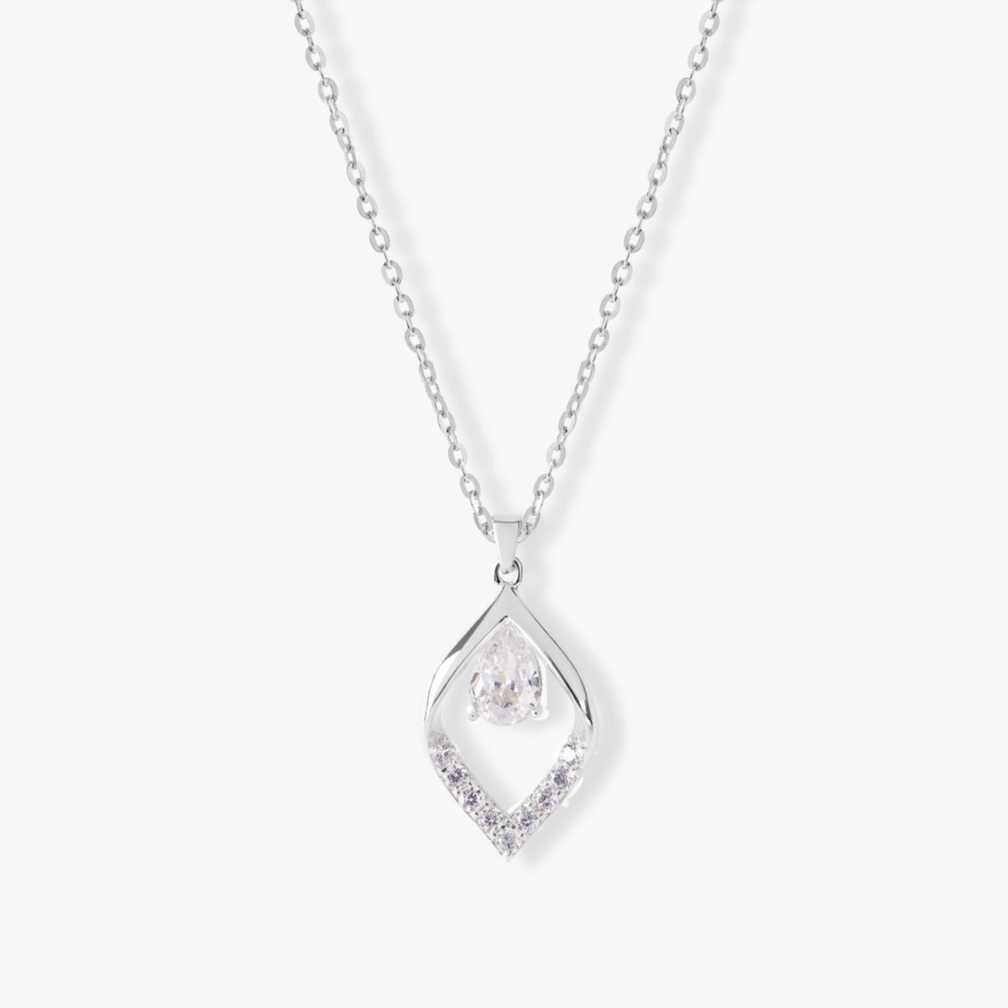 Teardrop Diamond Necklace