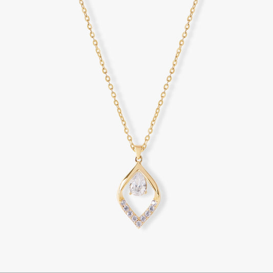 Teardrop Diamond Necklace