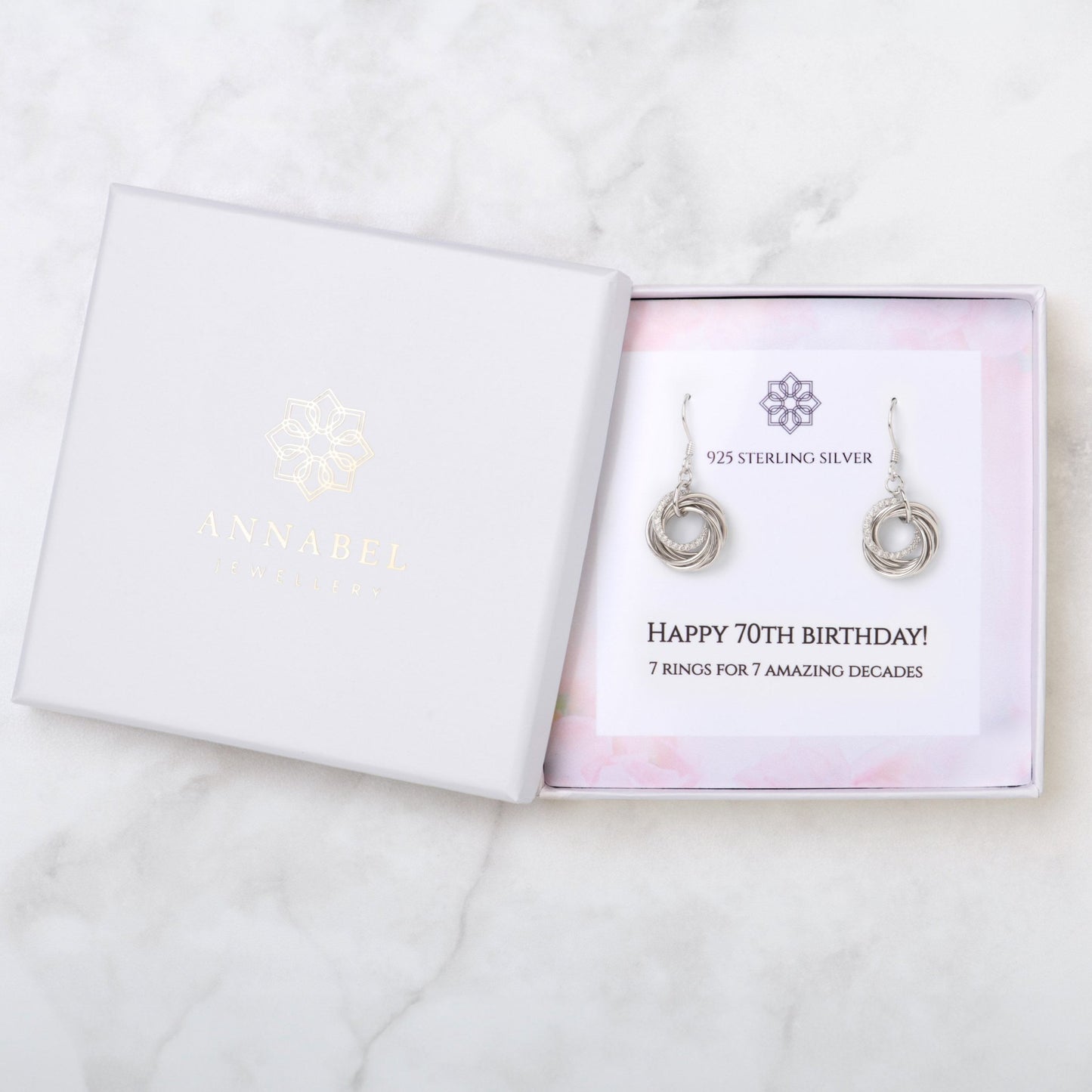 70th Birthday Earrings