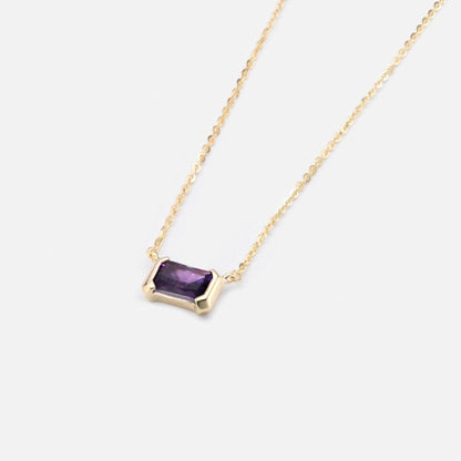 Amethyst February Birthstone Necklace