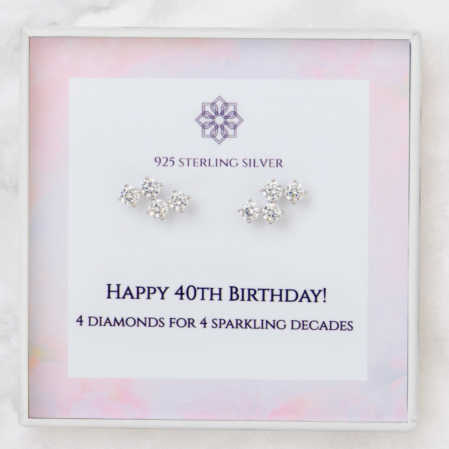 40th Birthday Stud Earrings