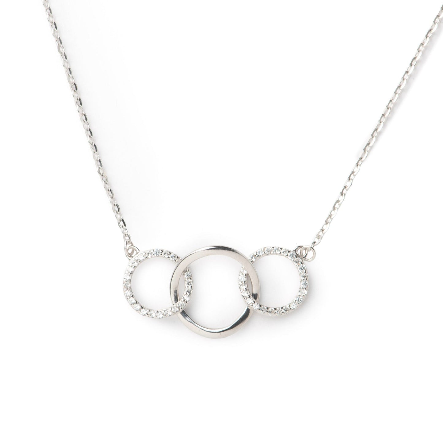 3 Rings for 3 Generations Grandmother Necklace