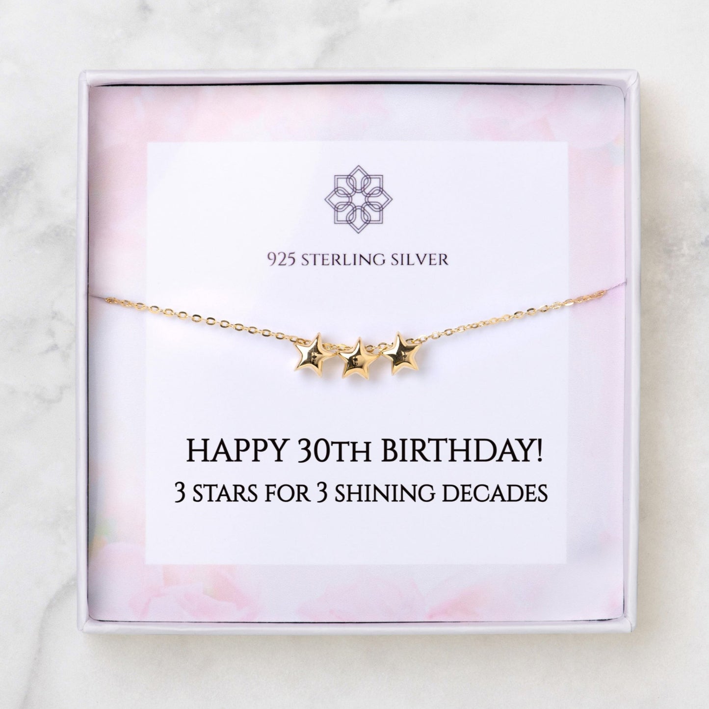 30th Birthday Star Necklace