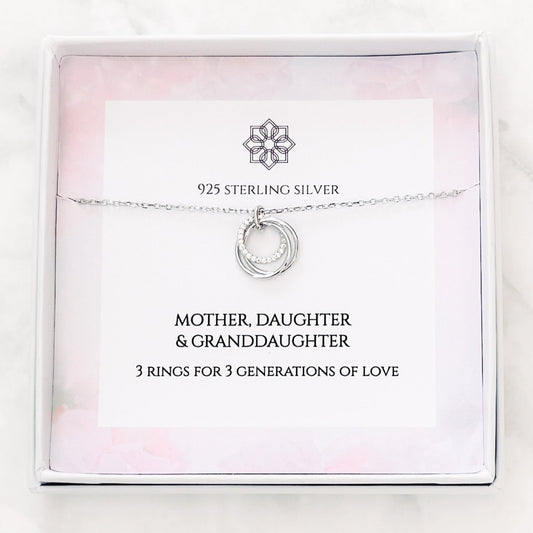 3 Generations Ring Necklace