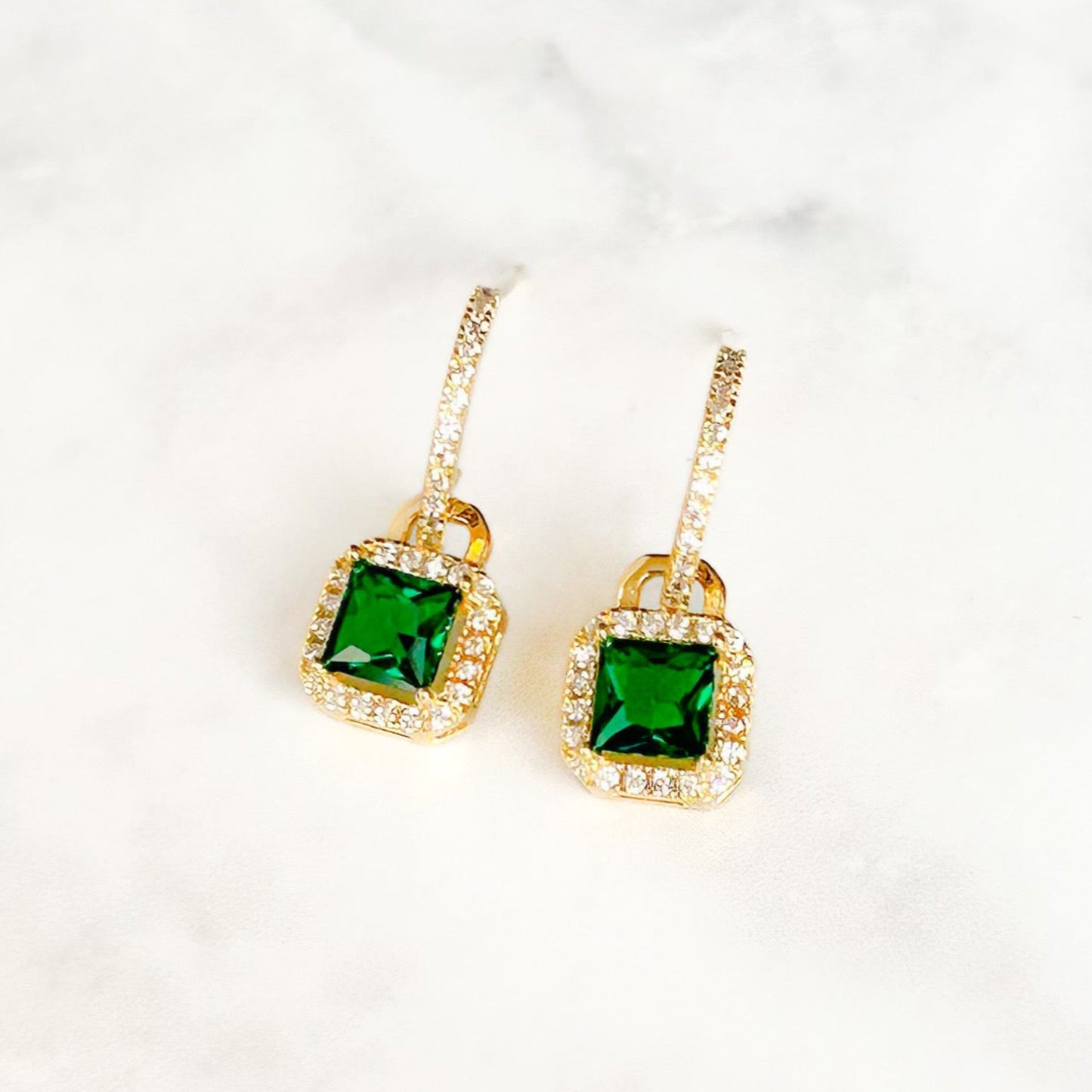 Emerald Stud Earrings