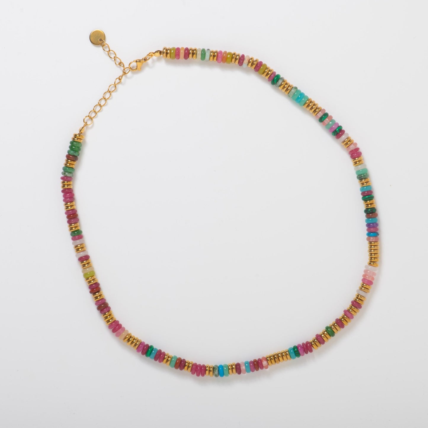 Natural Stone Semi Precious Beaded Necklace