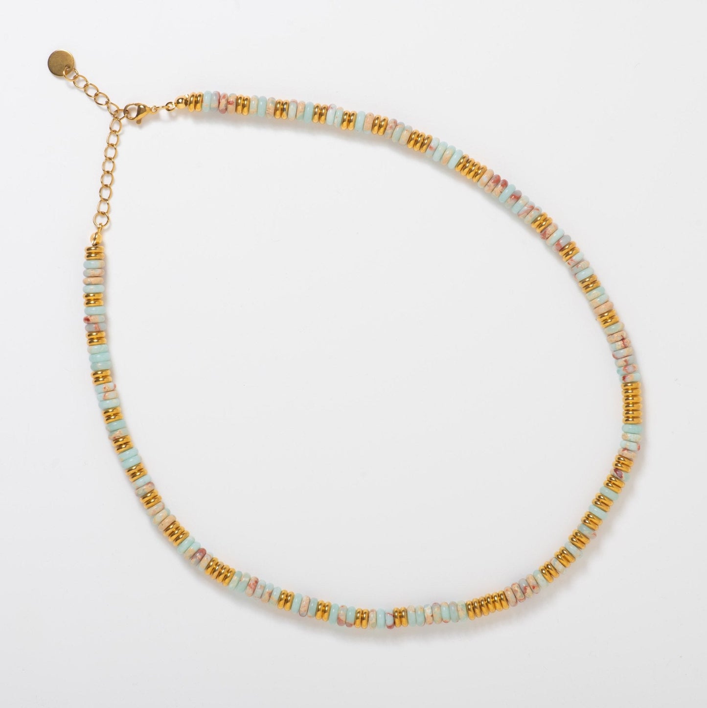 Natural Stone Semi Precious Beaded Necklace