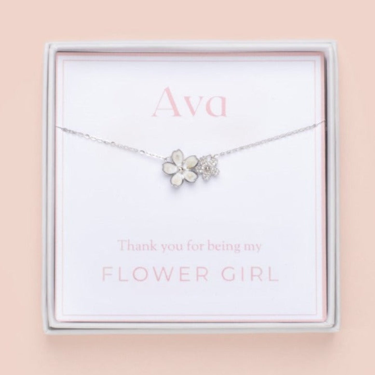 Flower Girl Necklace Gift