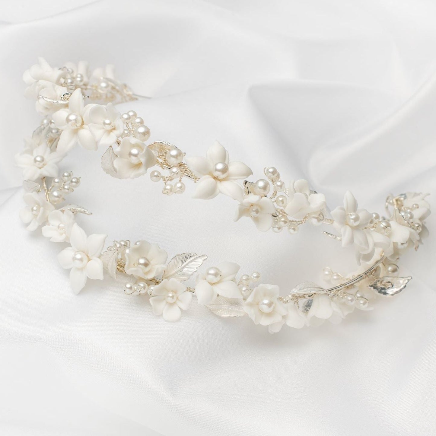 Floral Clay Bridal Headband