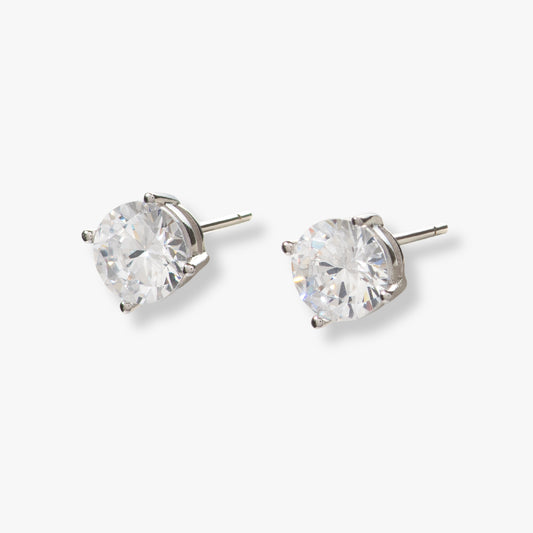 Single Diamond Stud Earrings