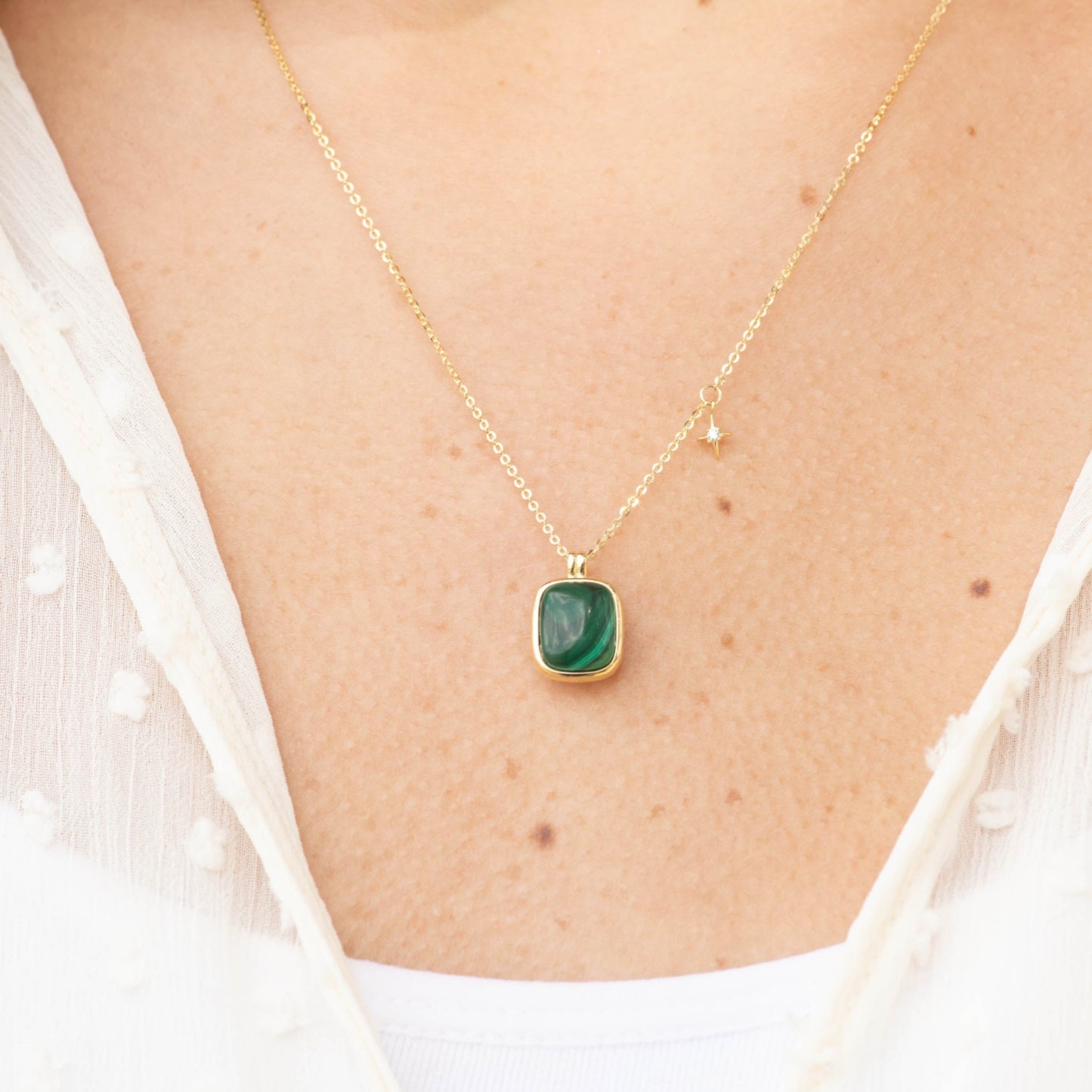 Malachite Stone Pendant