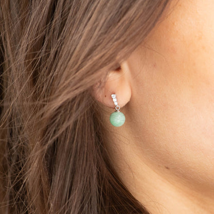 Jade Stone Earrings