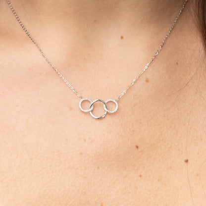 3 Rings 30th Birthday Necklace