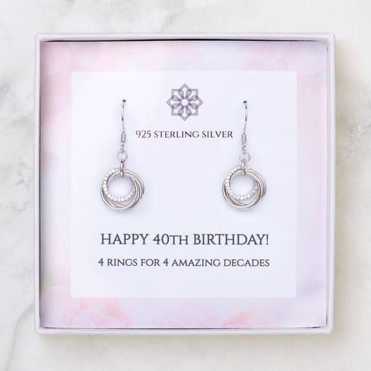 40th Birthday Earrings