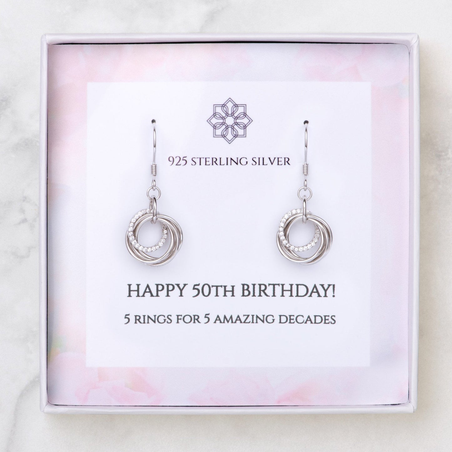 50th Birthday Earrings