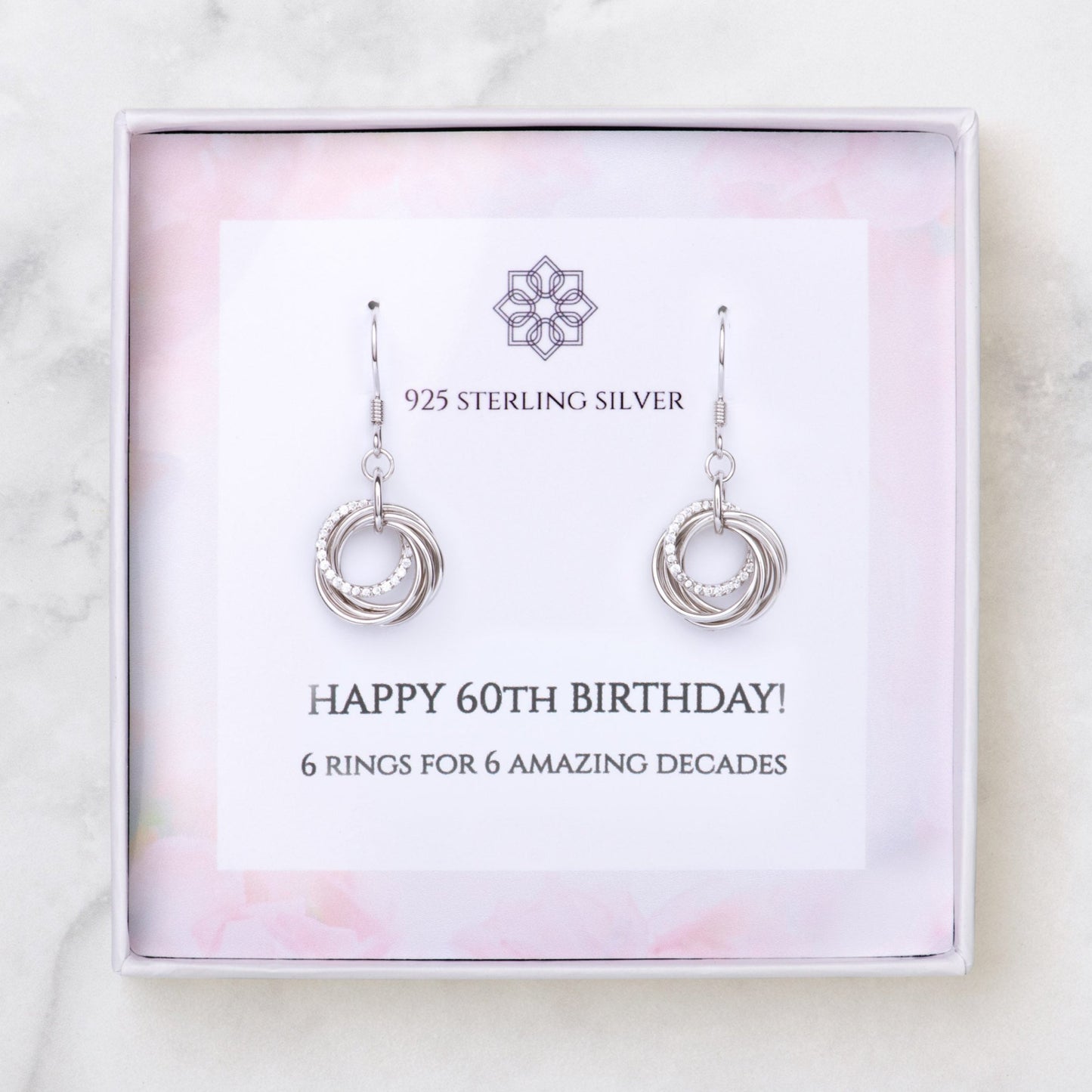 60th Birthday Earrings