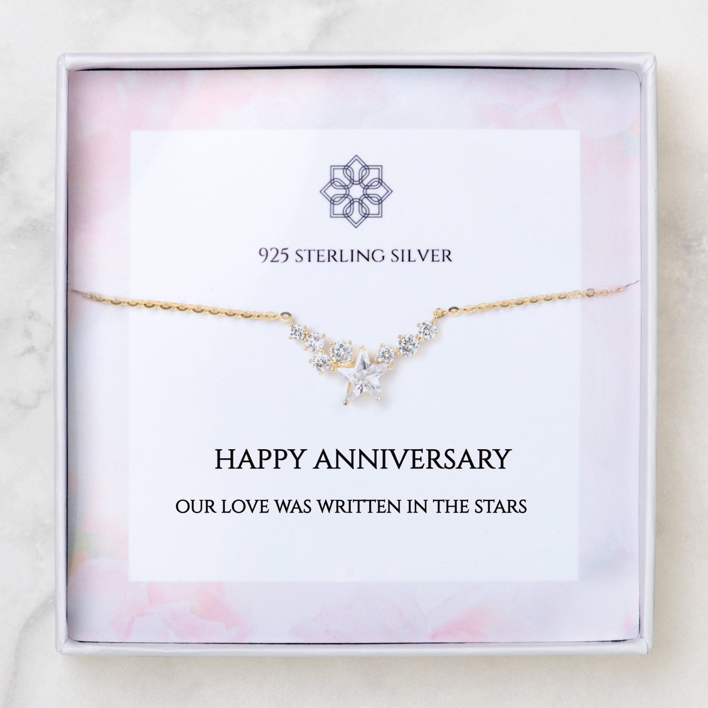 Happy Anniversary Star Necklace