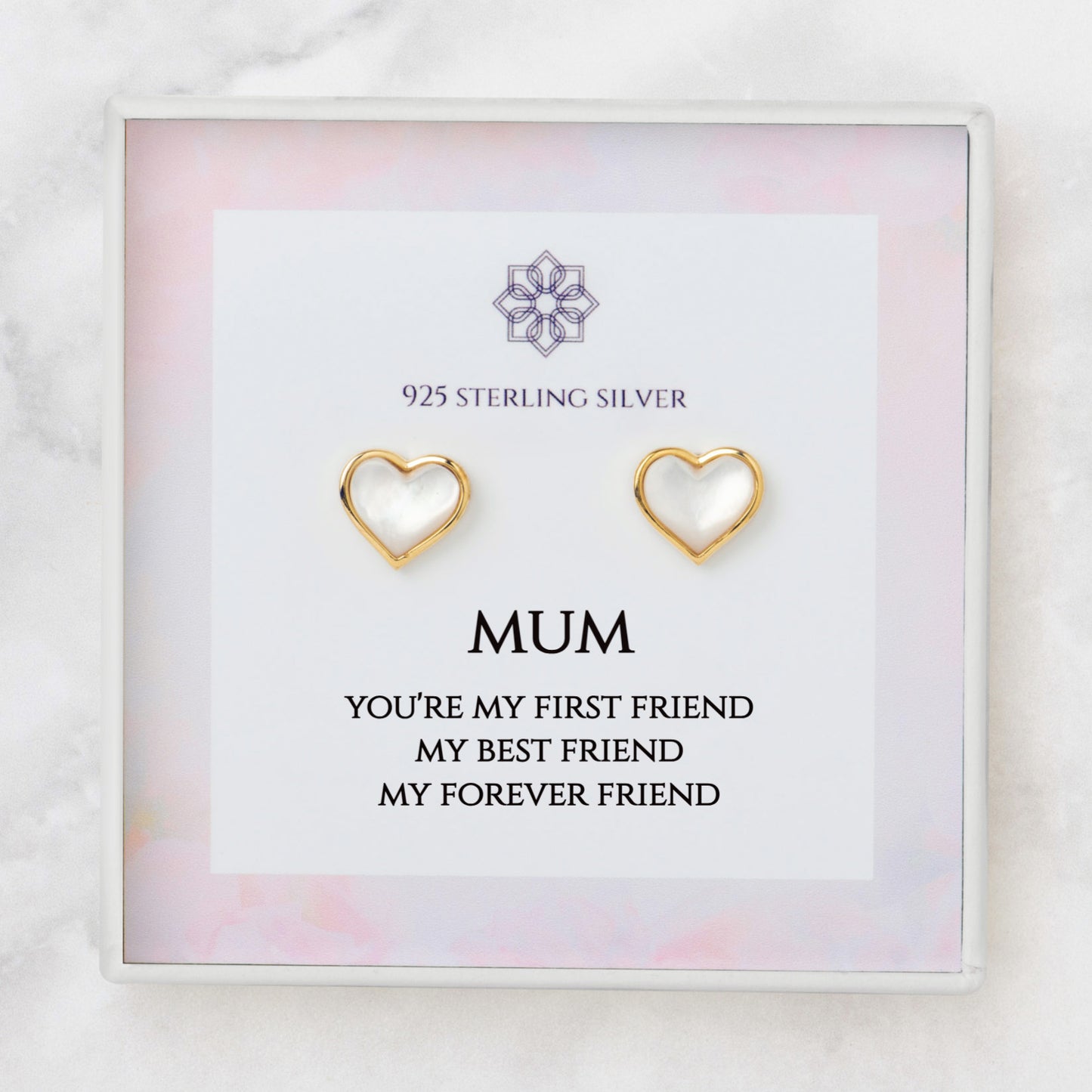 Mum Heart Earrings