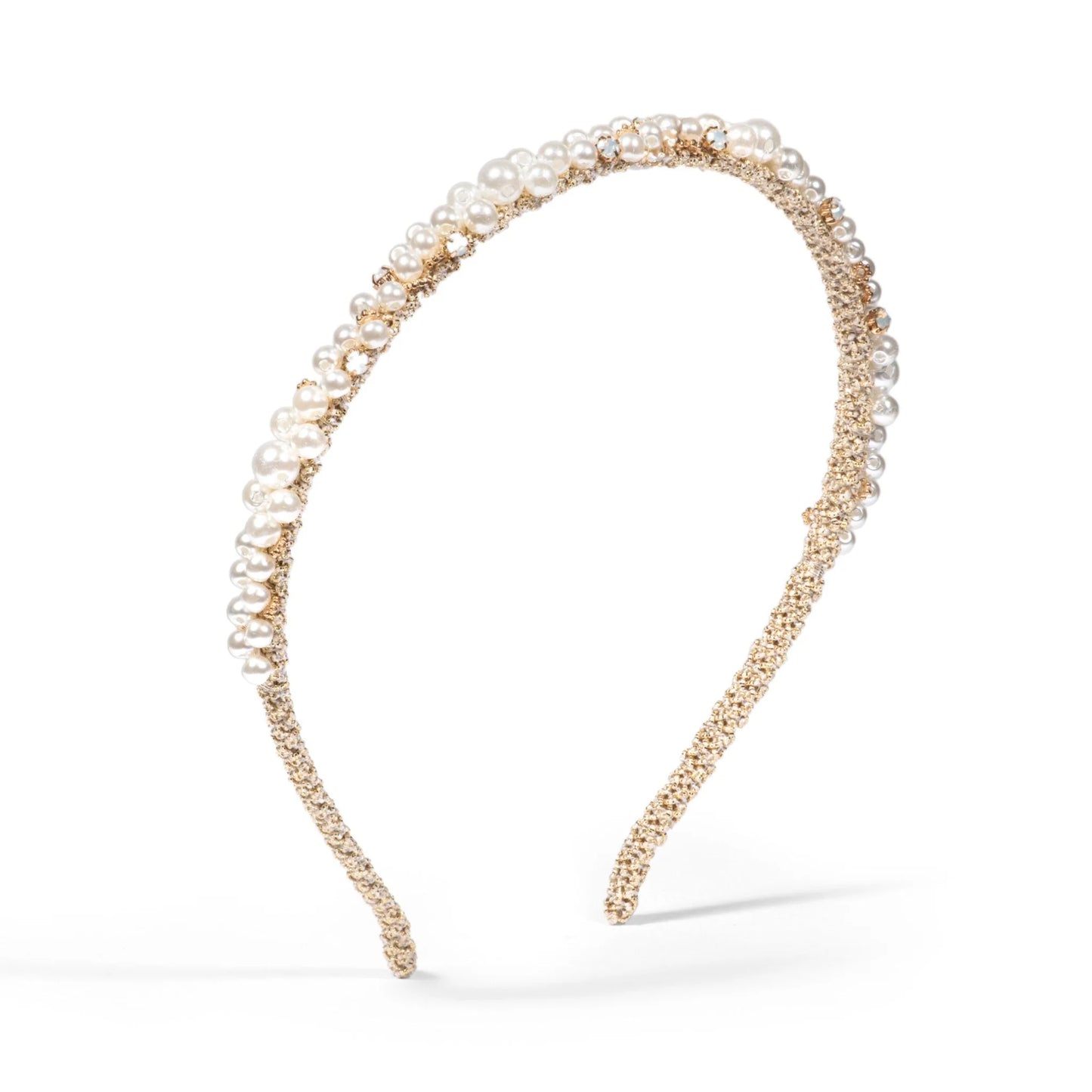 Skinny Pearl and Crystal Headband