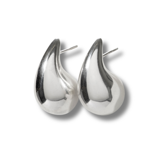 925 Sterling Silver Teardrop Statement Earrings