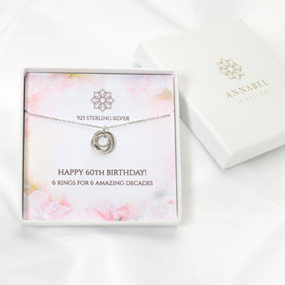 60th Birthday Ring Necklace