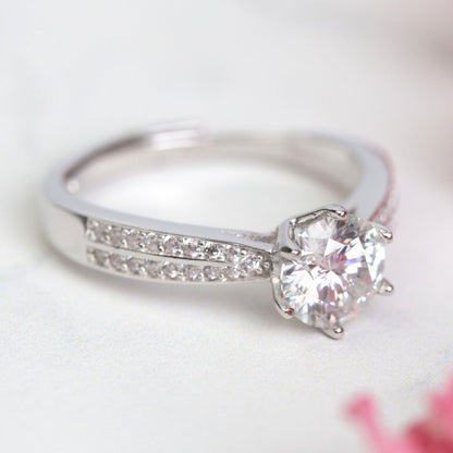 Moissanite Diamond Ring