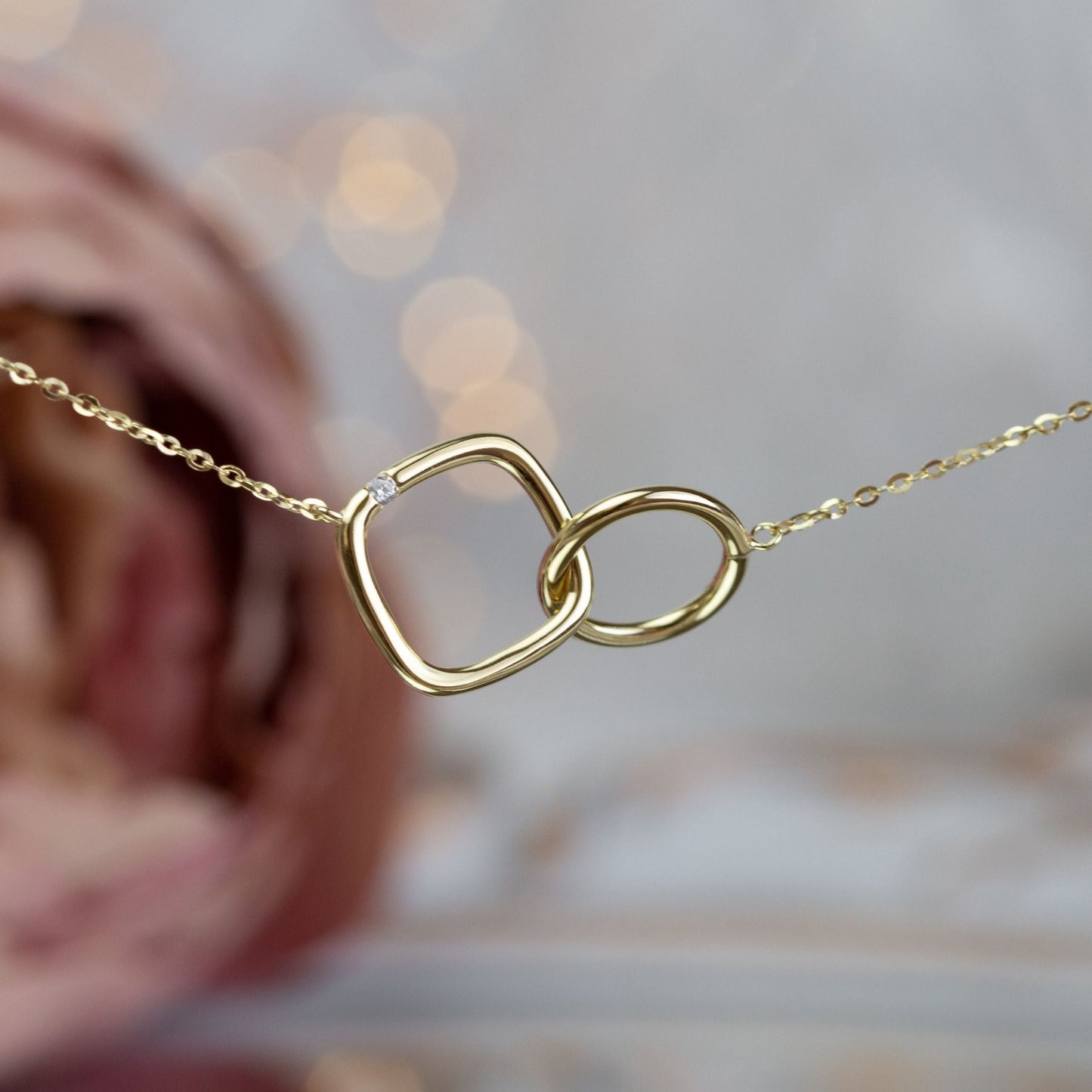 Infinity Rings Necklace