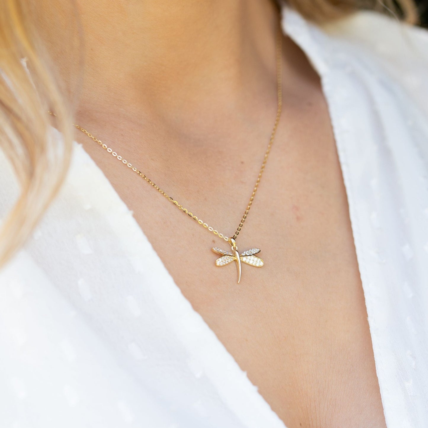 Dragonfly Pendant Necklace