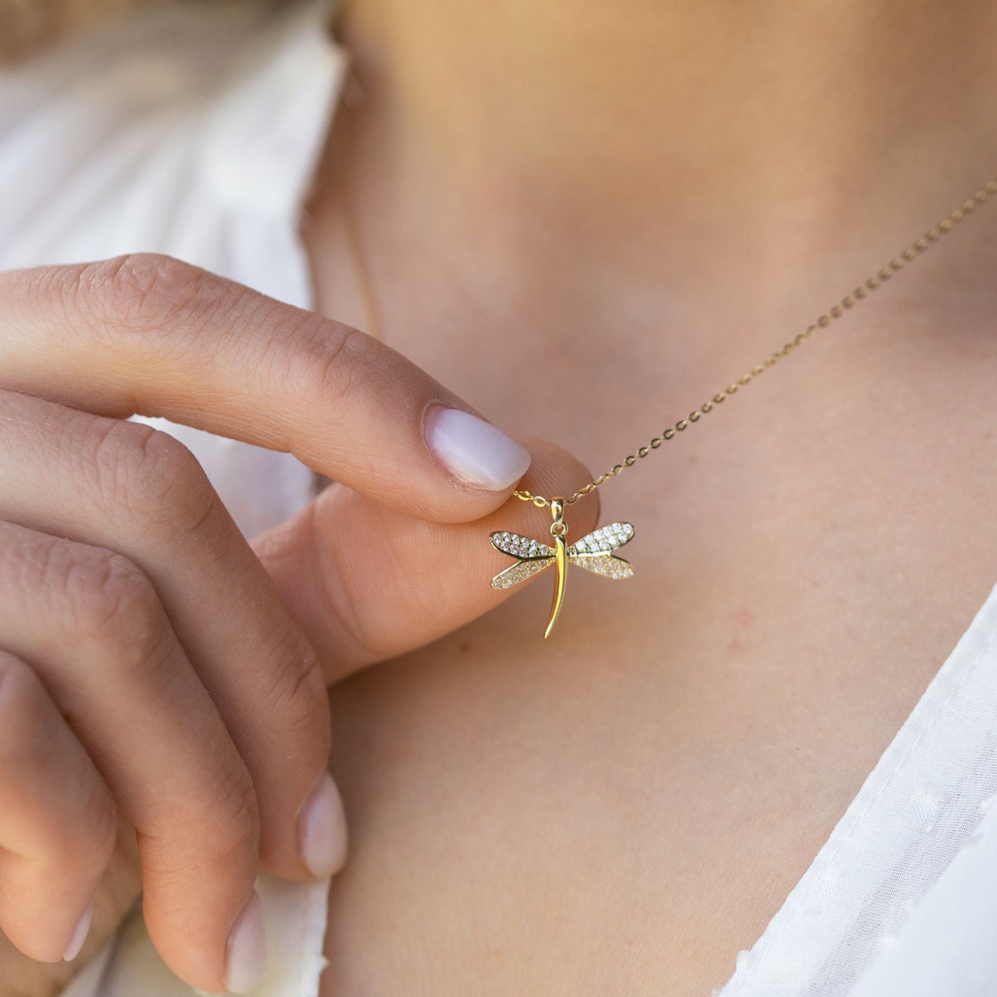 Dragonfly Pendant Necklace