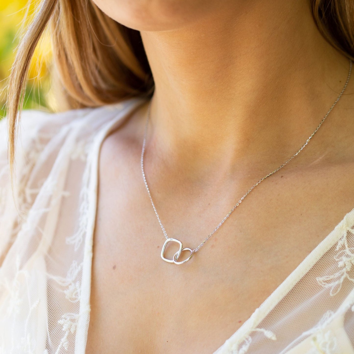 Infinity Rings Necklace